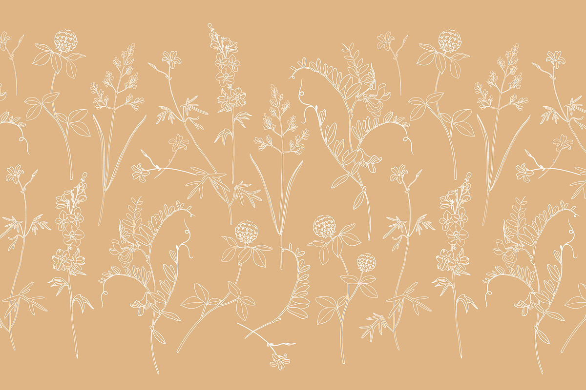 Delicate Herbarium Seamless Patterns, a Pattern Graphic by Maria Budarkiewicz (Photo 3 of 22)
