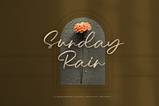 Sunday Rain - Script, a Script Font by Krakenbox Studio (Thumbnail 1 of 14)