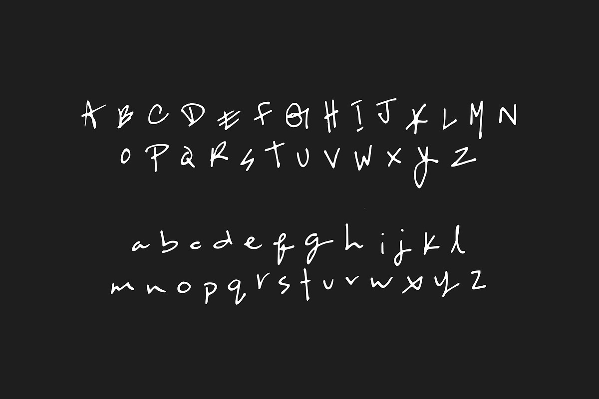 Handwritten Font - Awkward preview 2
