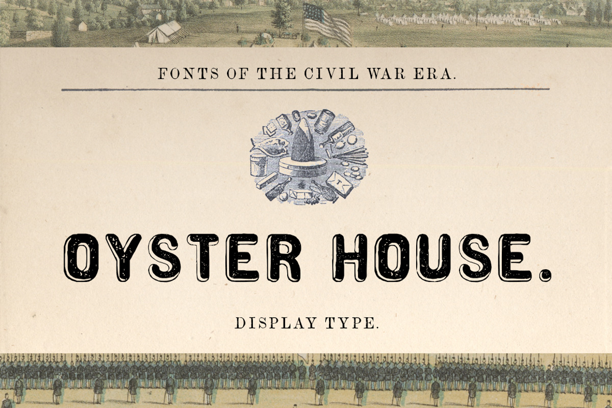 Oyster House Display Font, a Sans Serif Font by New Blazing Star Press (Photo 1 of 3)