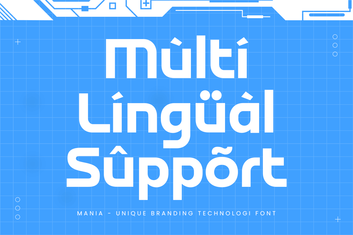 Mania - Branding Technology Font, a Sans Serif Font by TokoPress (Photo 13 of 13)