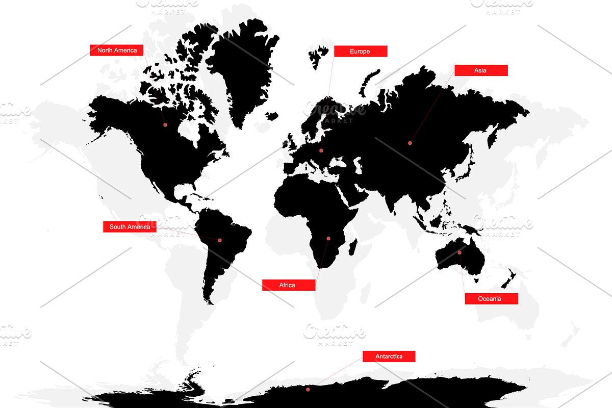 Multicolor World Vector Map, an Object Graphic by Nazim's Shop (Photo 11 of 13)