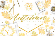 Autumn is Here - Fall Leaves clipart, an Illustration by Euonia Meraki (Thumbnail 1 of 13)