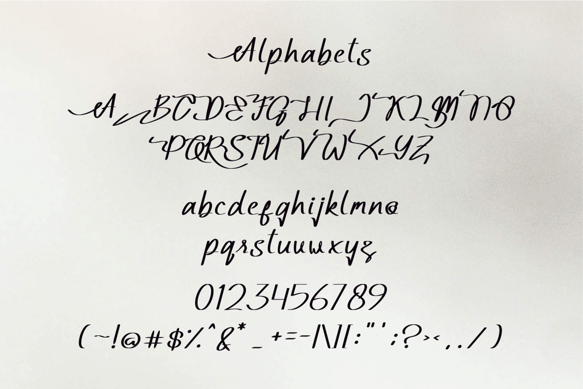 Rubbariyas 2 Font, a Script Font by ponuppo (Photo 3 of 3)