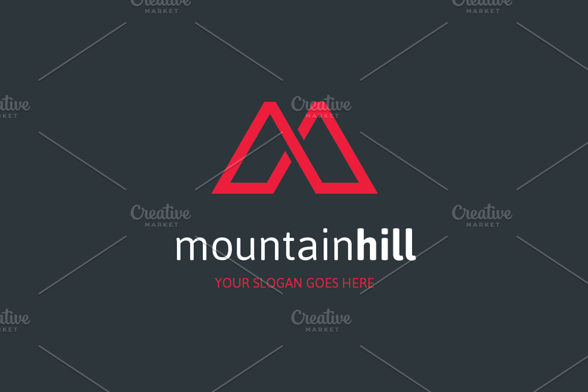 Mountain Hill Letter M Logo, a Branding & Logo Template by MLJ studios (Photo 2 of 3)