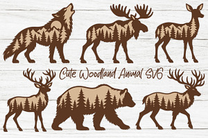 Cute Woodland Animal SVG, an Object Graphic by Libby Wishes