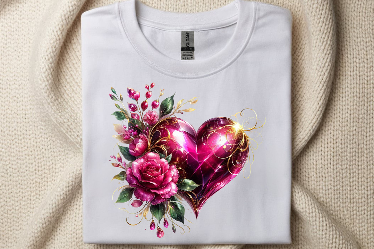 Watercolor Valentine Heart Clipart, an Illustration by SinaCreation (Photo 5 of 11)