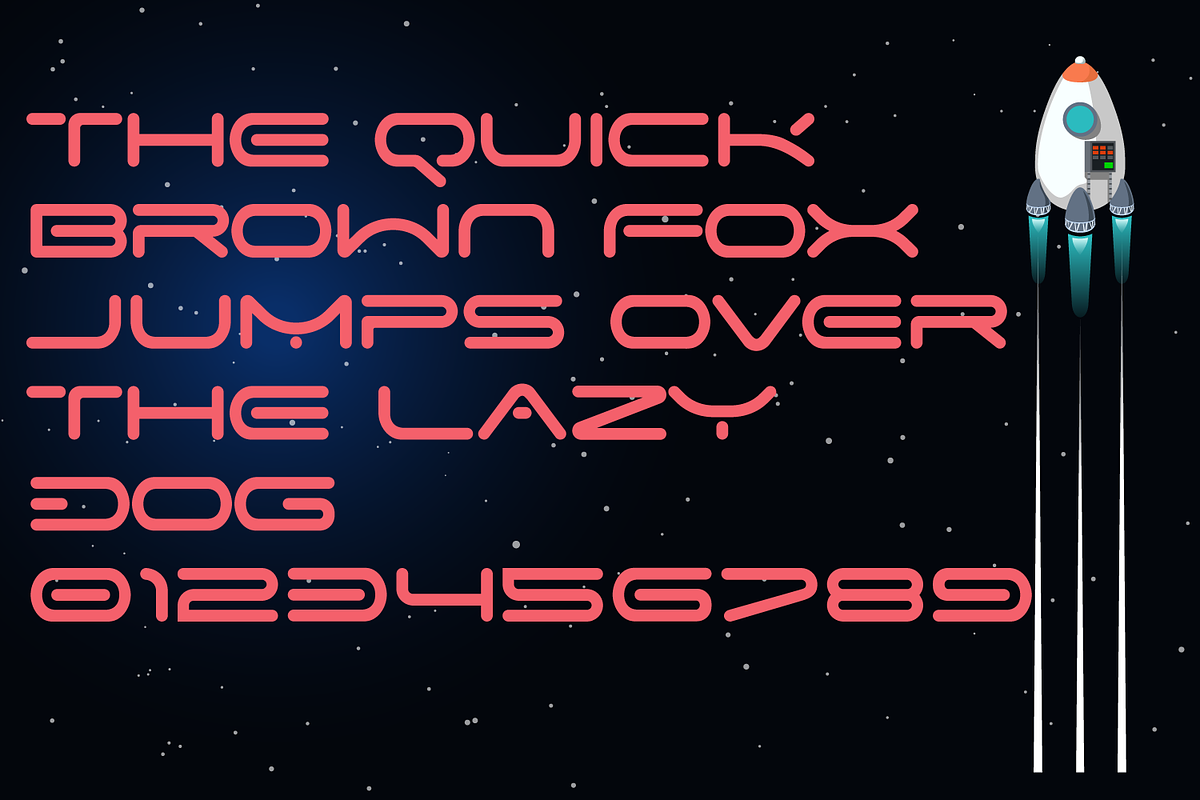 Space Speed Font, a Font by 177Studio (Photo 5 of 5)