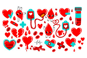 Blood Donation & Healthcare Clipart, a Healthcare Illustration by the_myro