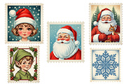 Christmas Postage Stamps, an Illustration by Designworld (Thumbnail 4 of 5)