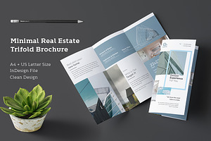 Minimal Real Estate Trifold Brochure