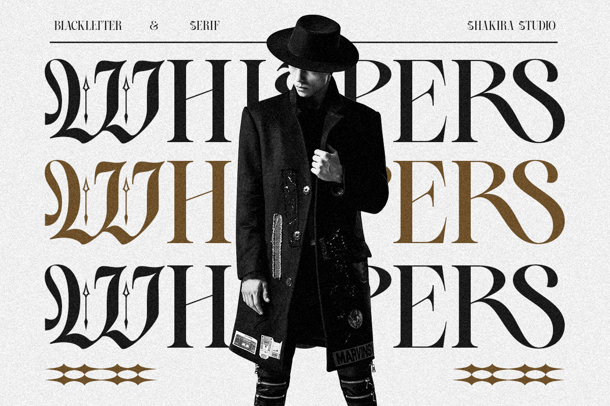 Midnight Bound - Blackletter x Serif, a Serif Font by Shakira Studio (Photo 10 of 10)