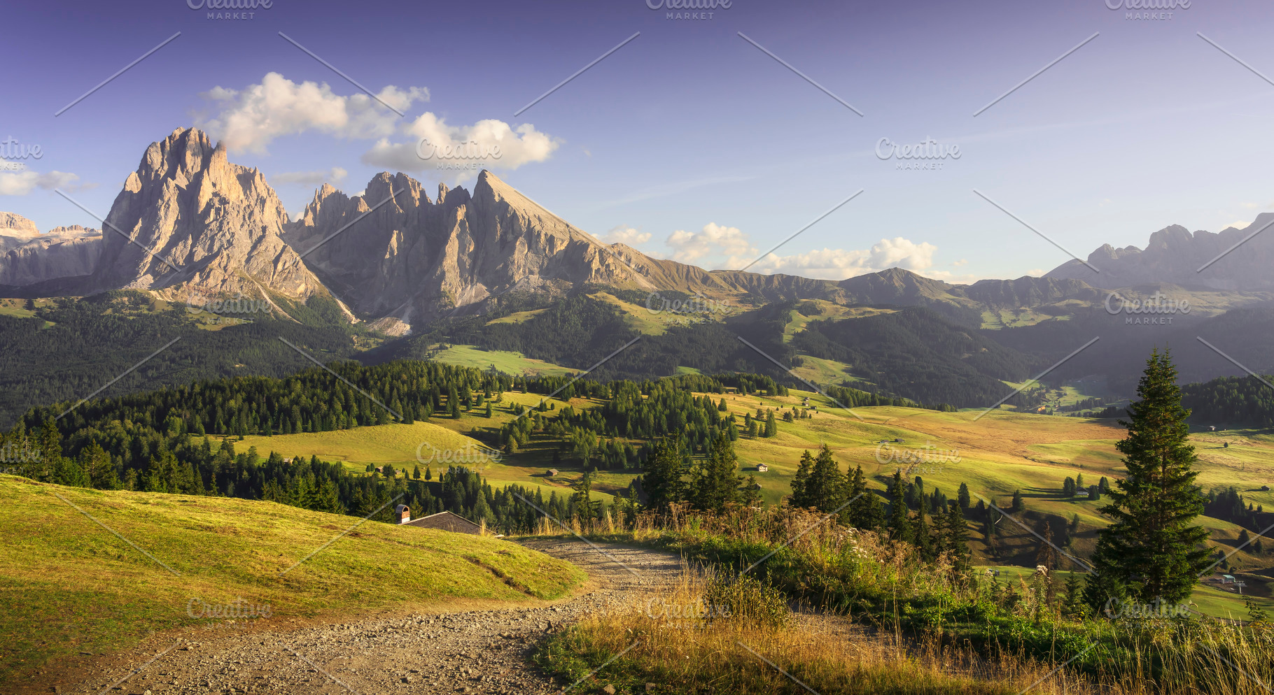 Alpe di Siusi pathway. Dolomites, a Nature Photo by Stefano Orazzini