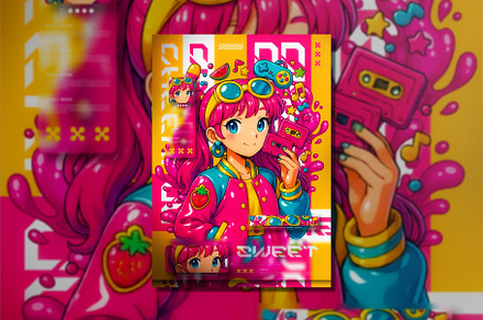 Sweet Treats Flyer Poster Design, a Poster Template by Brainwave