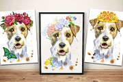 Watercolor friendly airedale terrier, an Animal Illustration by Watercolor fantasy (Thumbnail 4 of 5)