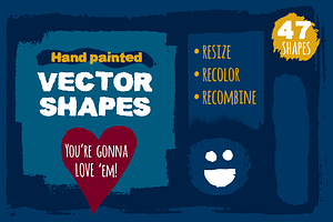 Textured vector shapes