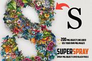 Super Spray - Amazing Text Effects, a Plug-in Add-On by DesignRocket (Thumbnail 1 of 18)