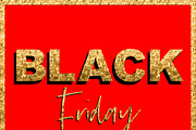 Black friday template with glitter, a Marketing Template by Love Giftery (Thumbnail 2 of 2)