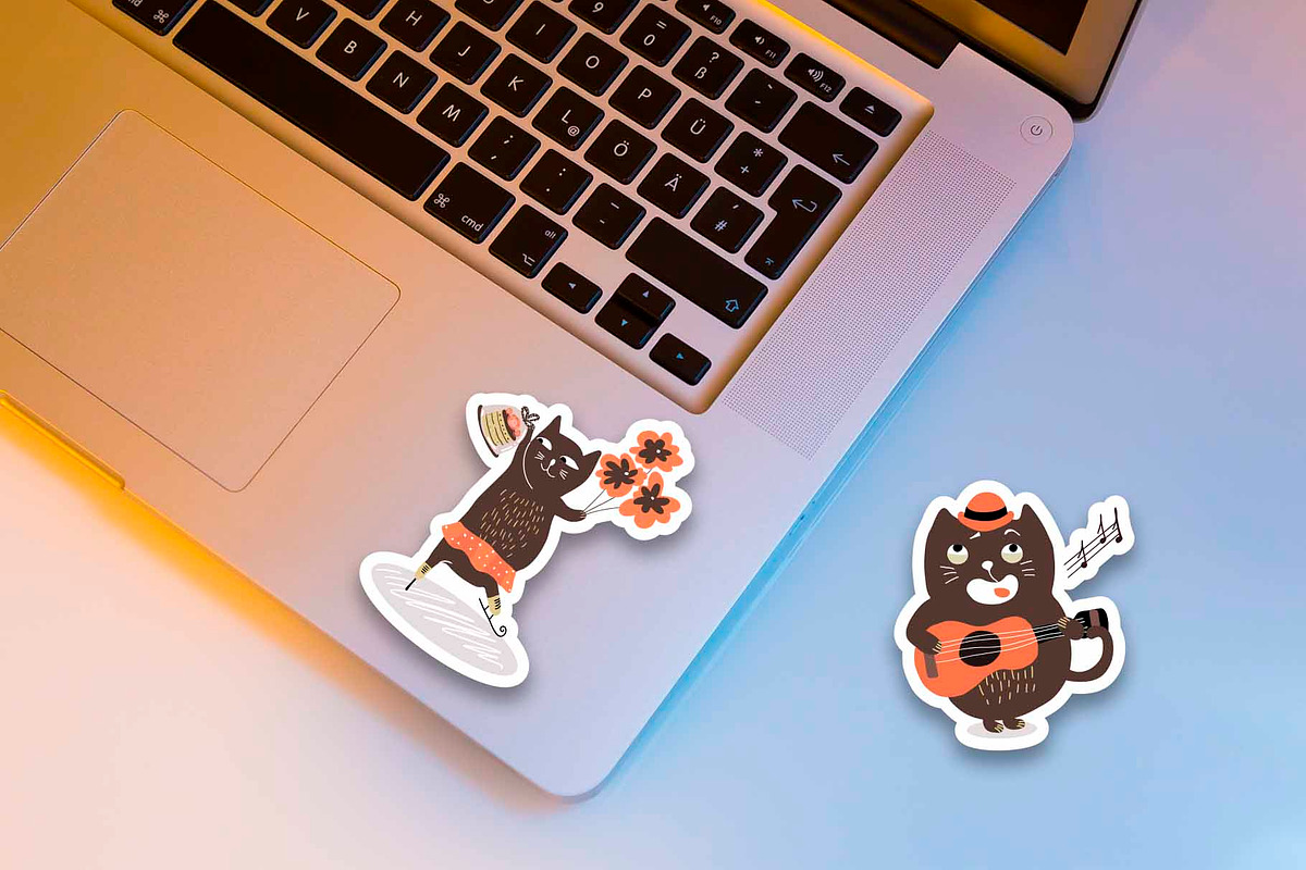 Cats in love sticker pack, an Object Graphic by NataLyaroArt (Photo 3 of 3)