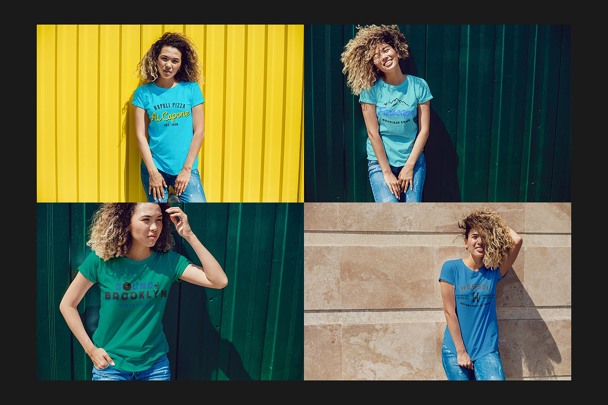 T-Shirt Mock-Up Set, a Shirt Mockup by Freeman Studio (Photo 6 of 16)