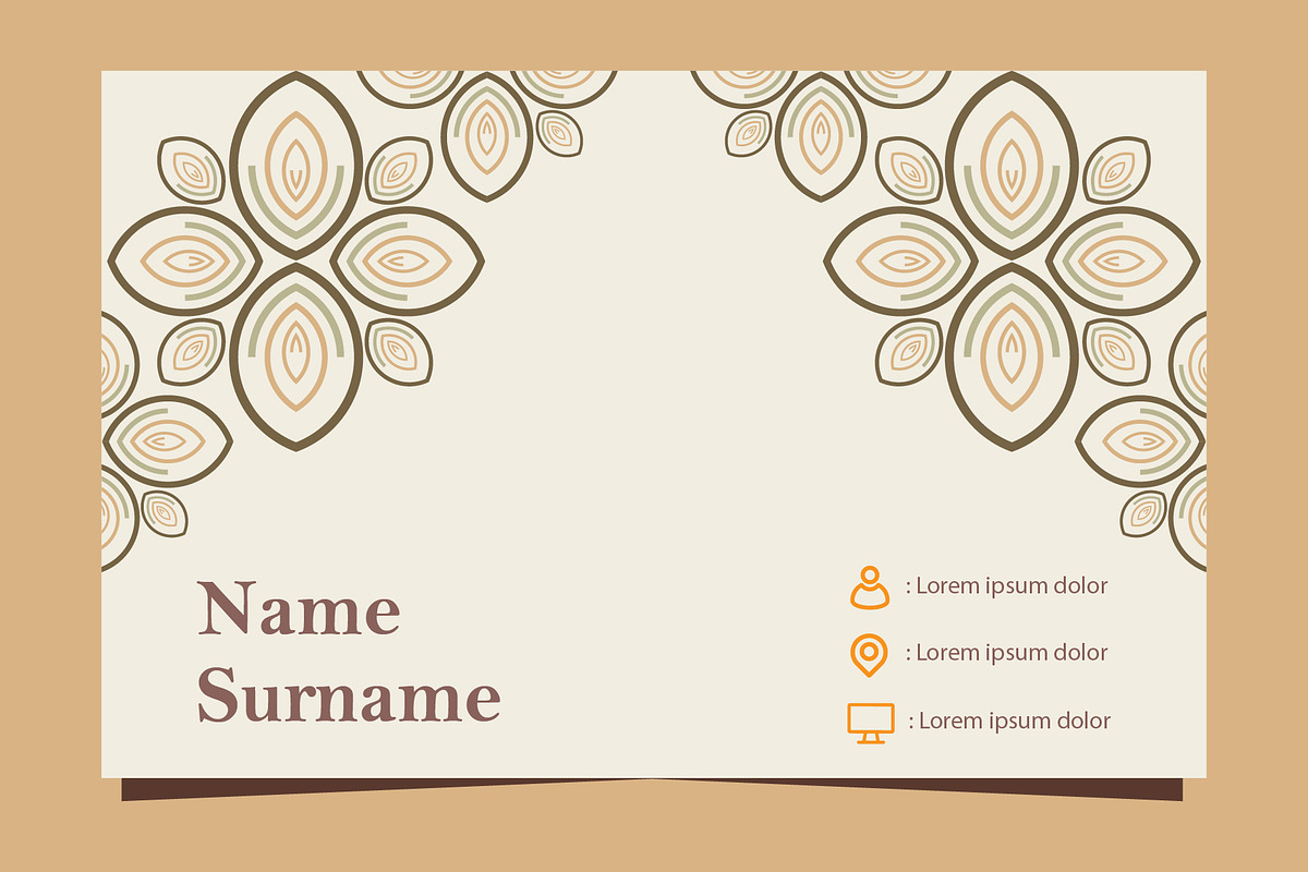 Natural Floral Business card, a Marketing Template by sekitarief (Photo 3 of 3)