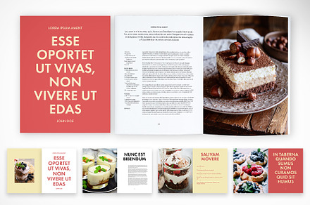 Fresh Cookbook, a Print Template by McLittle Stock