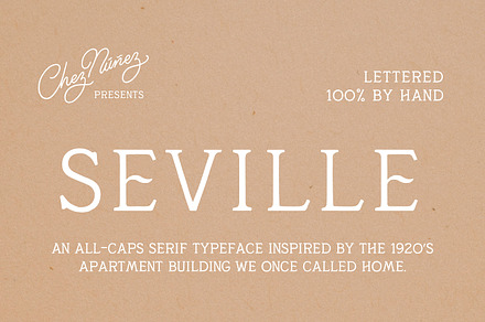 SEVILLE: Vintage 1920s San Serif