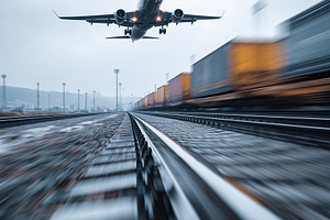 Commercial airplane taking off above, a Transportation Photo by MistyDay