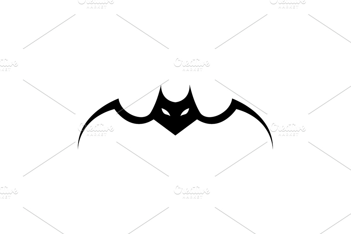 minimalist fly bat logo design, a Branding & Logo Template by devastd