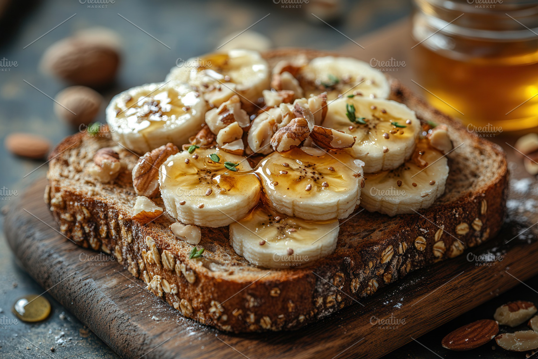 Healthy breakfast option features wh, a Photo by Tanuart