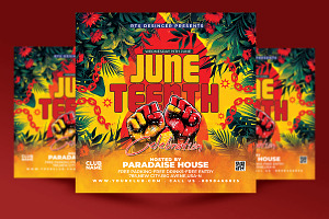 Juneteenth Flyer Template, a Flyer Template by RTXdesinger99