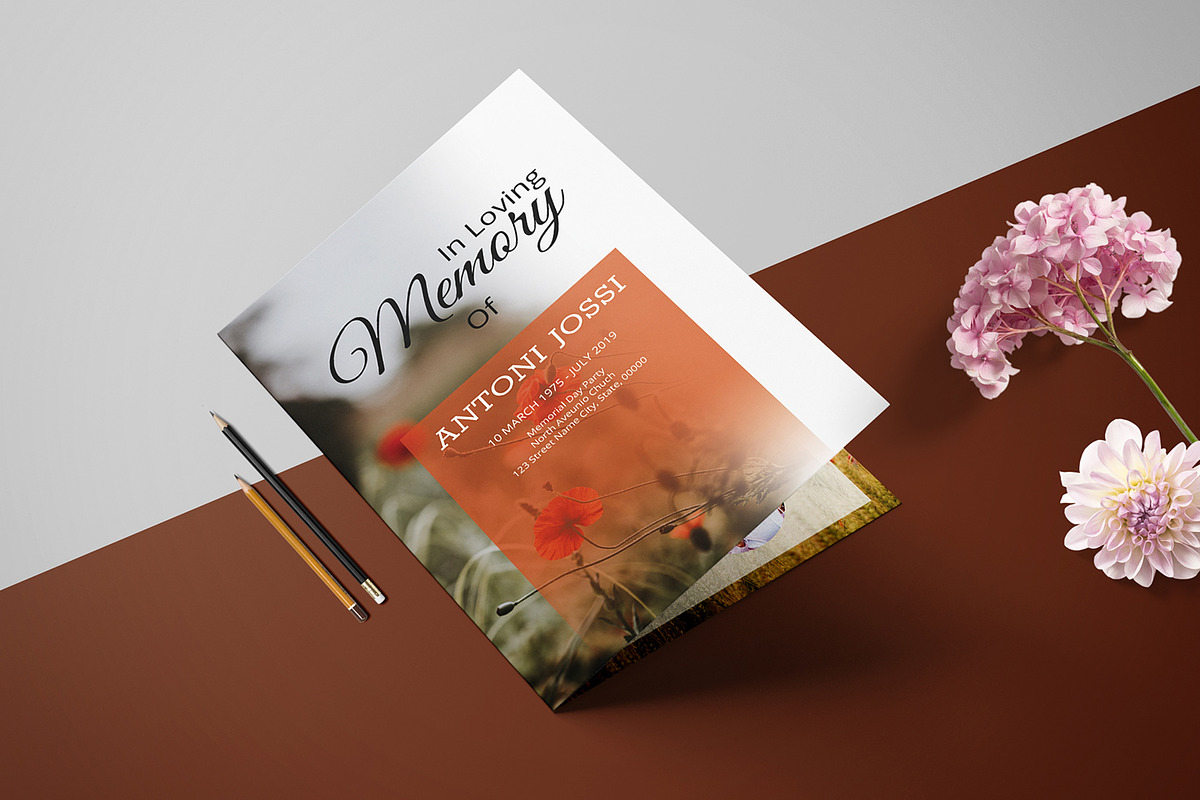 Funeral Program Template v998, a Brochure Template by Template Shop (Photo 2 of 5)