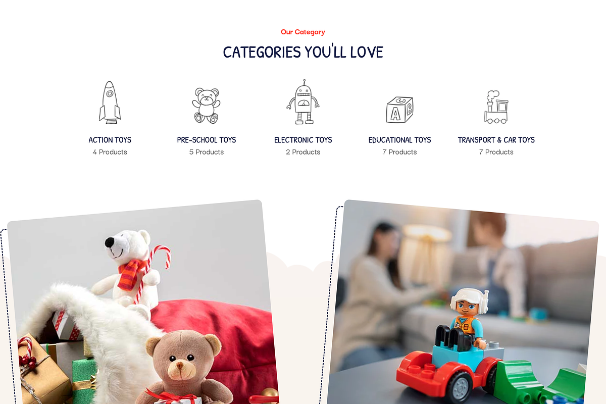 Kids Toys Store WooCommerce WP Theme, a WordPress Template by UInstrument (Photo 6 of 8)