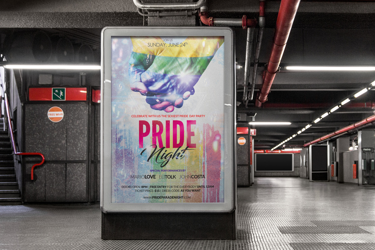 Gay Pride Flyer, a Flyer Template by MadridNYC (Photo 3 of 3)