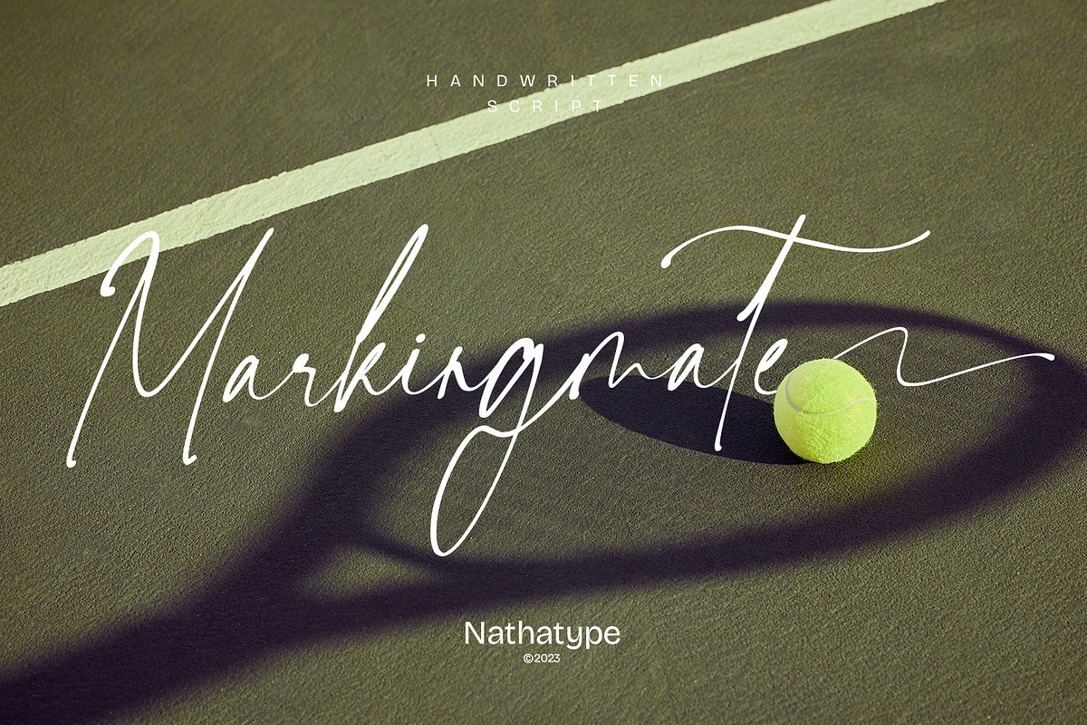 Markingmate, a Script Font by Nathatype (Photo 1 of 10)