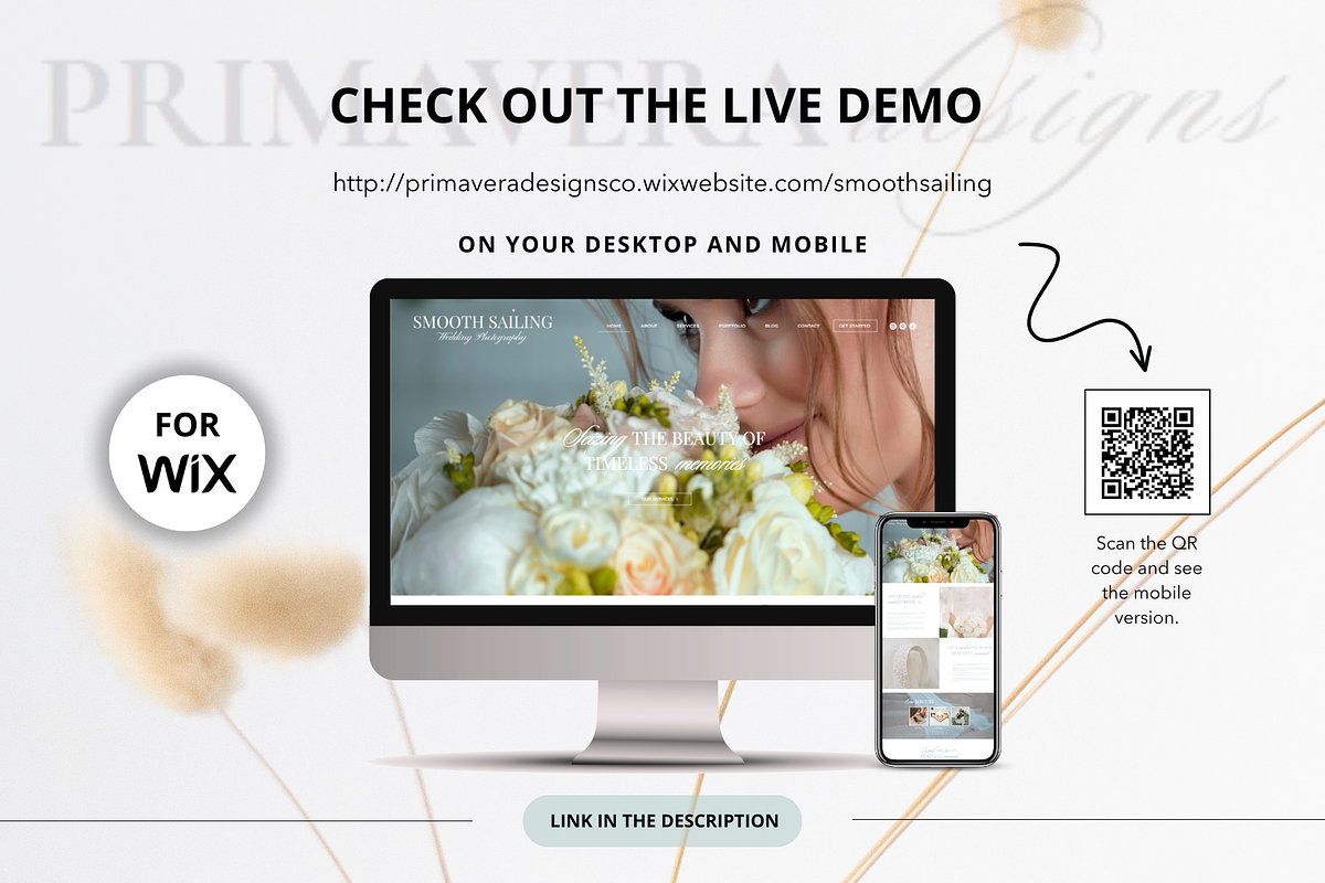 Wix Photography Website Template, a Wix Template by Primavera Studio Design (Photo 5 of 8)
