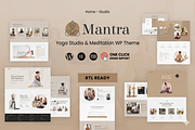 Mantra - Yoga WordPress Theme, a WordPress Template by ThemesRain (Thumbnail 1 of 3)