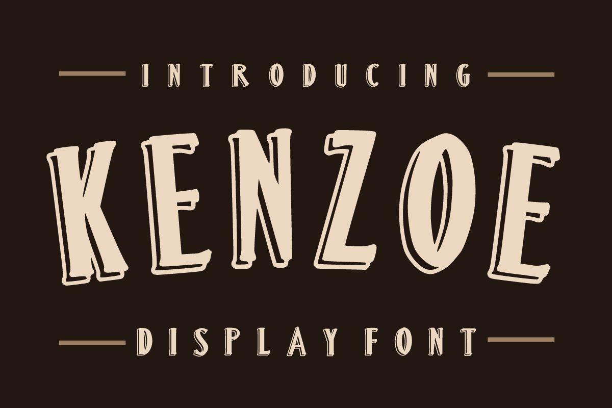 Kenzoe, a Serif Font by Fourteen Letter (Photo 2 of 9)