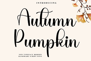 Autumn Pumpkin, a Handwritten Font by InermediaSTUDIO