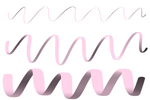 Ribbon Procreate Lettering Brush