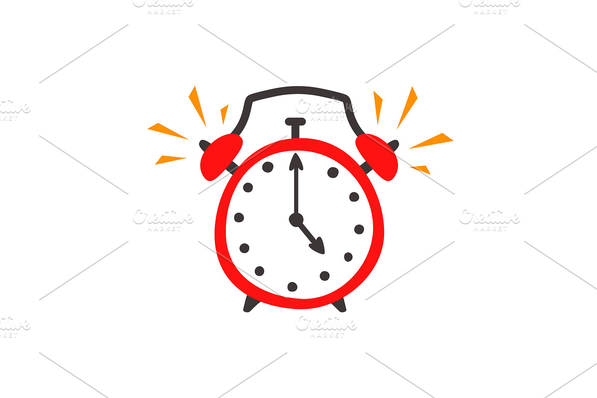 Rad Clip art Cartoon alarm clock, an Object Illustration by Nadzin