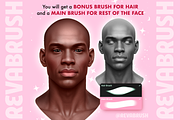 Procreate Male Head Portrait brushes, a Brush Add-On by Revabrush (Thumbnail 8 of 9)