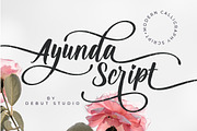 Modern Calligraphy - Ayunda Script, a Script Font by Debut Studio (Thumbnail 1 of 10)