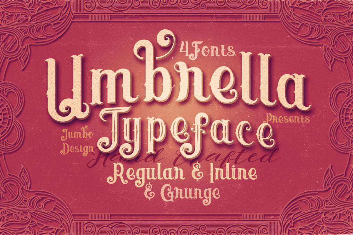 Umbrella - 4 Display Fonts