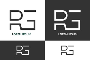 Monogram Icon Logo RG