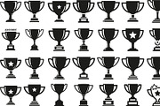 Bold winner trophy cup icon, an Illustration by Amazin_art (Thumbnail 1 of 29)