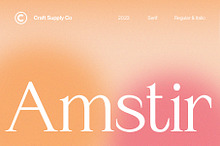 Amstir - Classic Serif Typeface