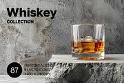 87 whiskey glasses, a Food & Drink Photo by Handmadefont (Thumbnail 1 of 87)