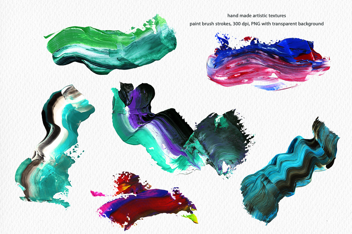 Acrylic Brush Strokes Textures, a Texture Graphic by Marmoris.Arts (Photo 9 of 12)