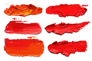 Abstract red acrylic brush strokes stock photo containing abstract and acrylic